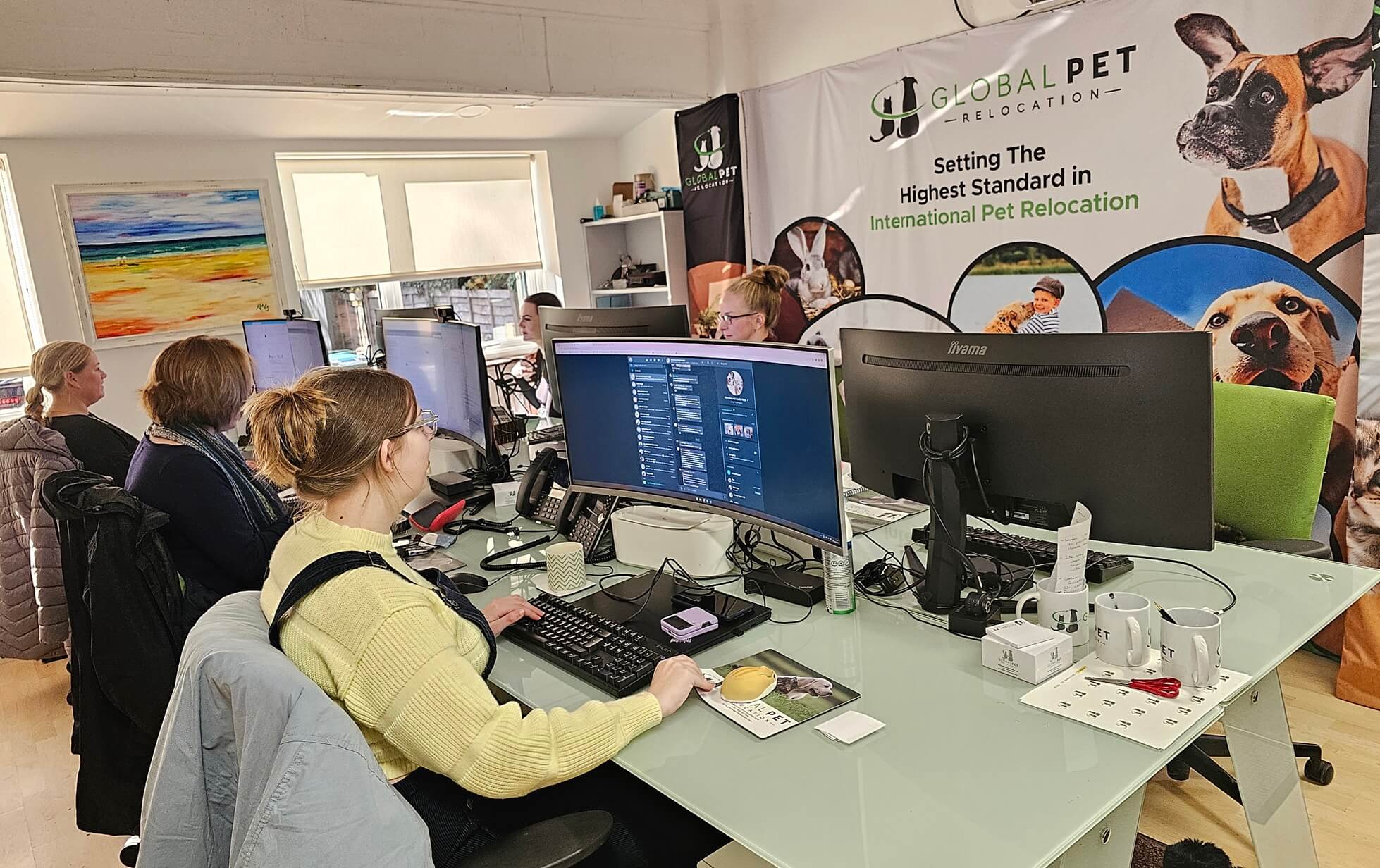 Team at the Global Pet Relocation Office